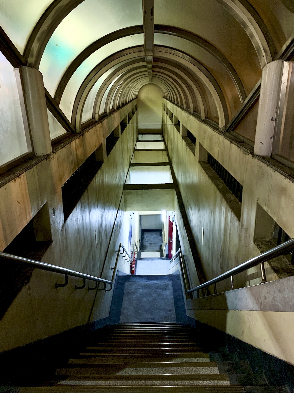 parking garage stairwell