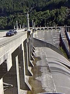 View of Diablo Dam spillway