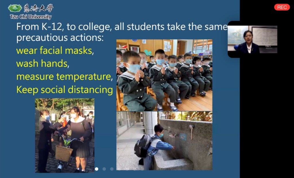 Visual on COVID-19 safety precautions for students