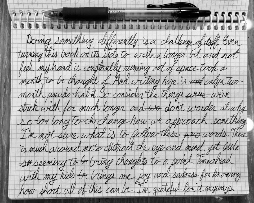 Doing Something Differently: On Change and Habit&nbsp;Formation